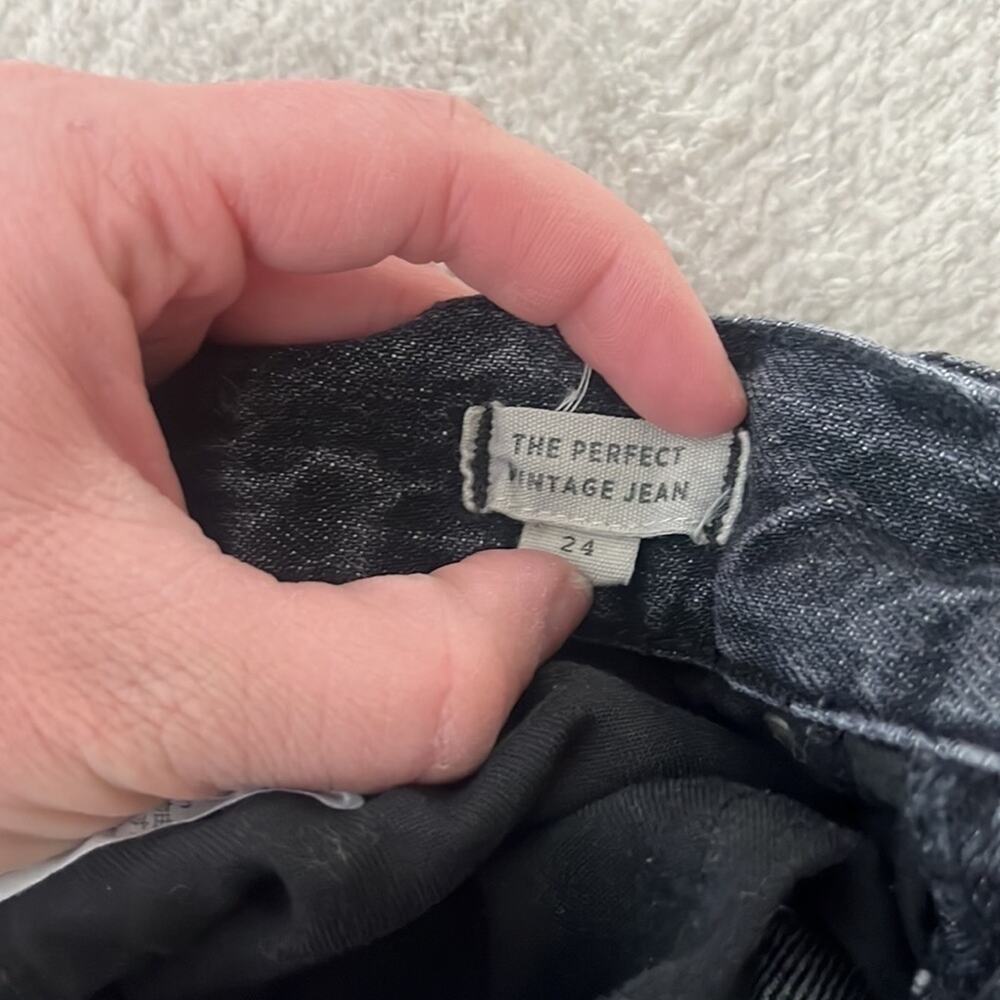 The Perfect Vintage Jean in Roxstone Wash: Knee-Rip Edition - Picture 7 of 10